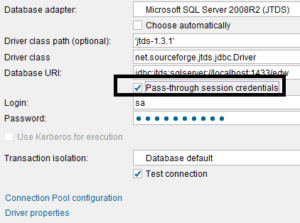 Pass-through authentication and Kerberos options should be available in your Data Virtualization Platform of choice